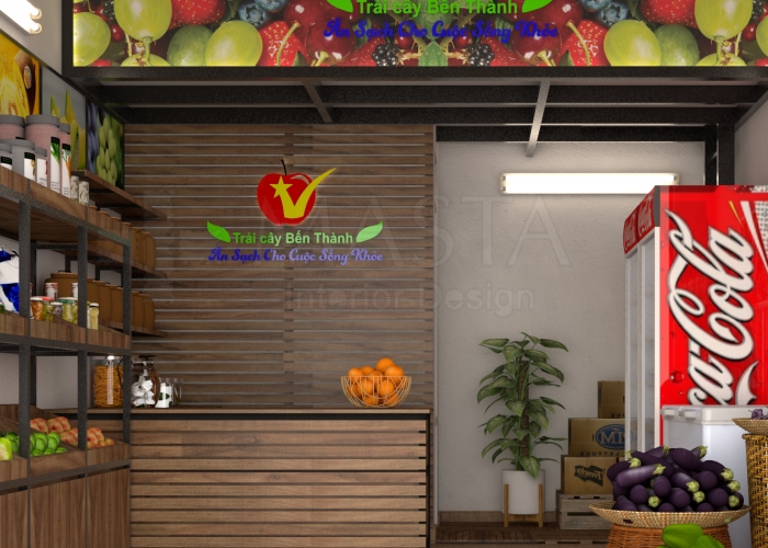Thiết kế shop trái cây Bến Thành Fruits